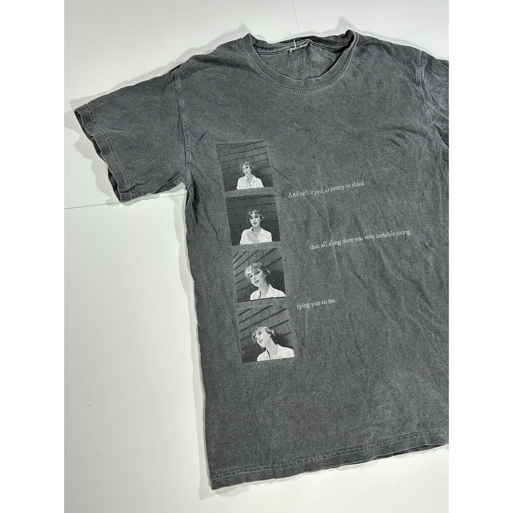 Taylor Swift Invisible String Gray T-Shirt Small From Taylor Swift Store Fade - Picture 3 of 13